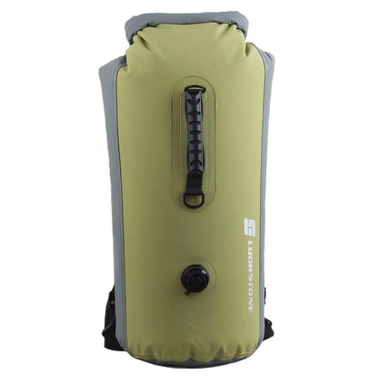 LUCKSTONE 35L Inflatable Waterproof Dry Bag Backpack Tote Bucket Bag for Swimming Rafting Drifting