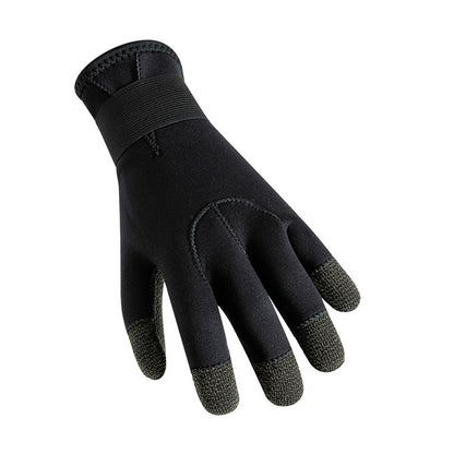 3mm 1Pair Aramid Fiber Diving Gloves Fishing Gloves Anti-Slip Cut Resistant Waterproof for Outdoor Activities