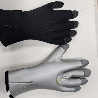 3mm 1Pair Aramid Fiber Diving Gloves Fishing Gloves Anti-Slip Cut Resistant Waterproof for Outdoor Activities
