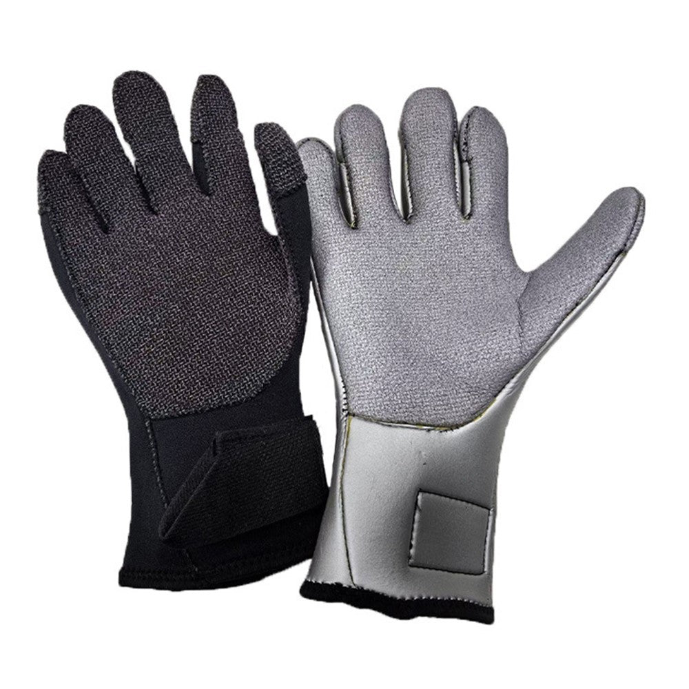 3mm 1Pair Aramid Fiber Diving Gloves Fishing Gloves Anti-Slip Cut Resistant Waterproof for Outdoor Activities