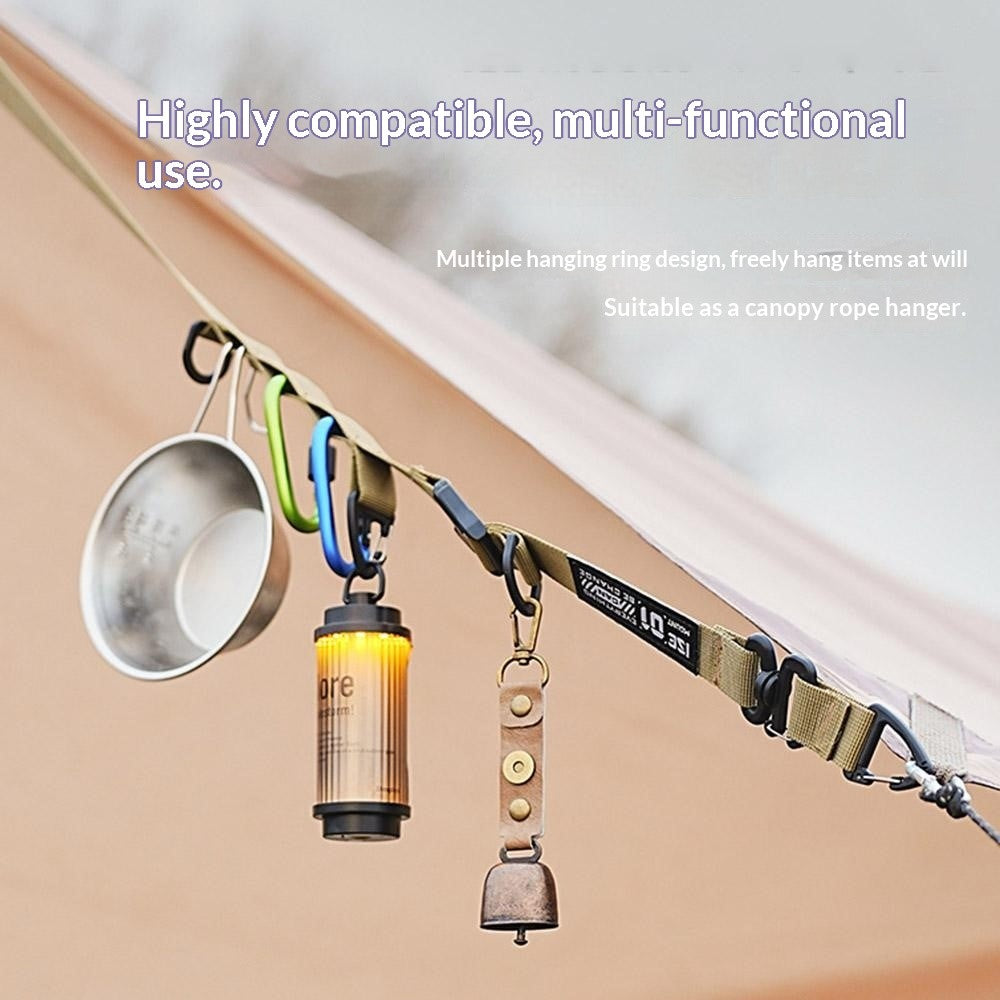 ISE MOUNT Outdoor Multi-Functional Lanyard Length Adjustable Crossbody Backpack Strap for Hanging Items