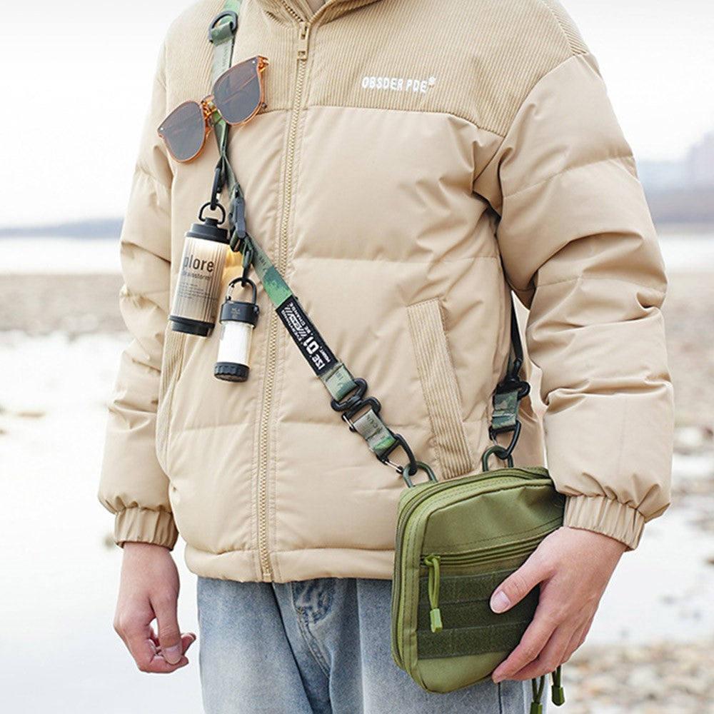 ISE MOUNT Outdoor Multi-Functional Lanyard Length Adjustable Crossbody Backpack Strap for Hanging Items