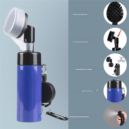 Golf Club Cleaning Brush 150ml Spray Bottle with Brush Groove Cleaner Tool