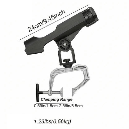 Fishing Rod Holder Multi-Angle Adjustable Boat Raft Bridge Fishing Stand Portable for Outdoor