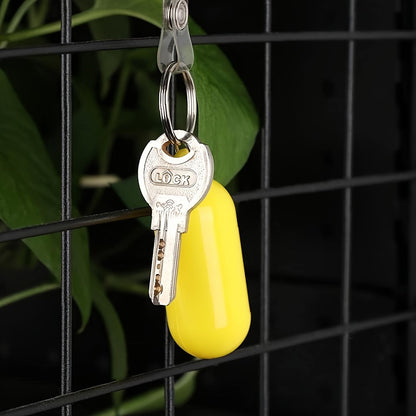 4Pcs Oval Hollow Beach Keychain Floating Key Ring Set for Boating / Swimming / Outdoor Water Activities