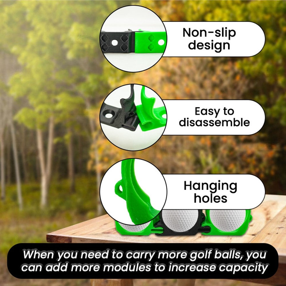 H1172 3Pcs Connectable Golf Ball Clip Lightweight Desktop Golf Ball Holder Rack