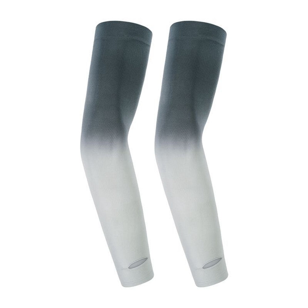 1 Pair Arm Sleeves Sun Protection Breathable Ice Silk Elbow Arm Covers for Outdoor Cycling Running