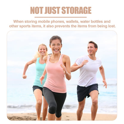 HOUKEA Elastic Sports Waist Pack Phone Wallet Storage Waist Bag for Outdoor / Running / Fitness