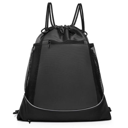 Basketball Backpack Large Capacity Outdoor Sports Bag Drawstring Design Multi Function Storage