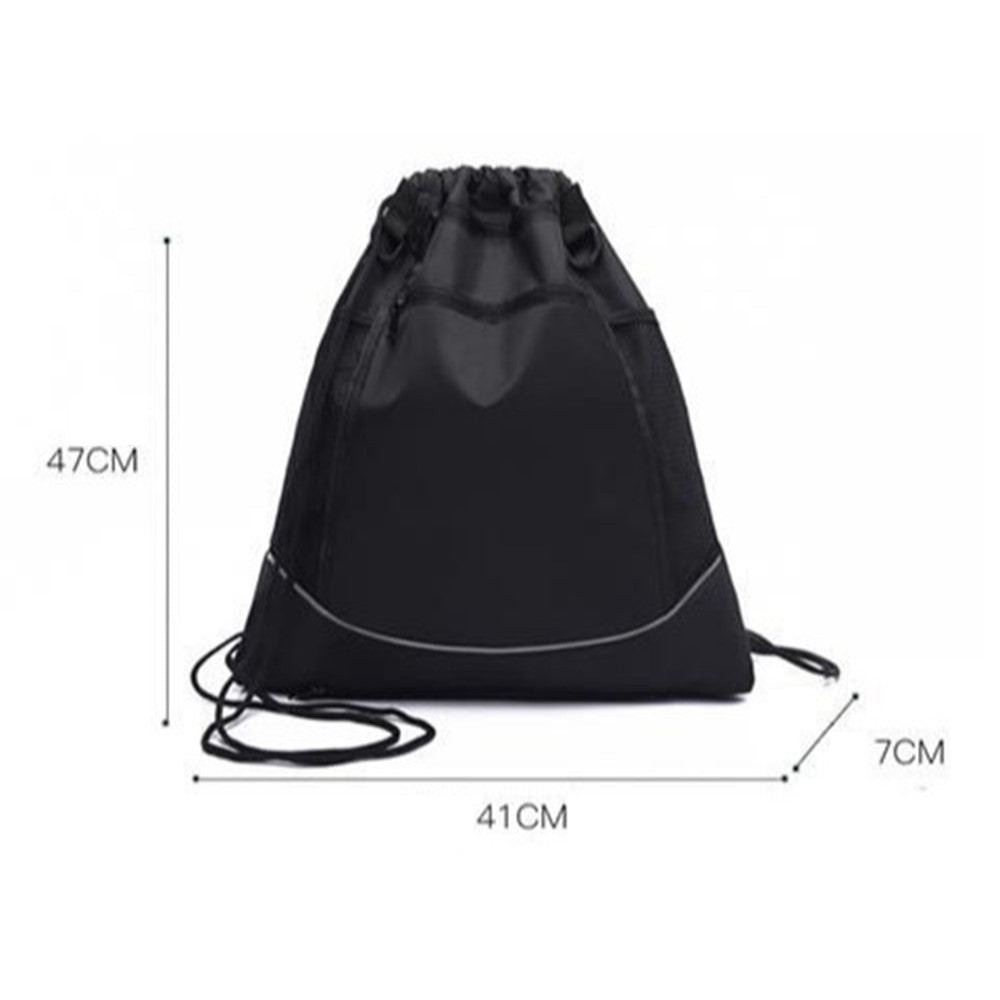 Basketball Backpack Large Capacity Outdoor Sports Bag Drawstring Design Multi Function Storage