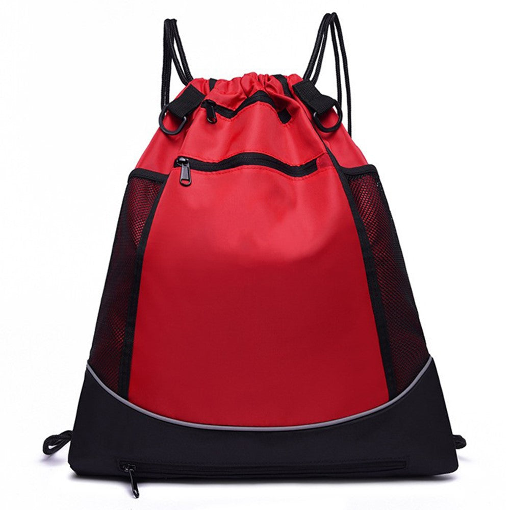 Basketball Backpack Large Capacity Outdoor Sports Bag Drawstring Design Multi Function Storage