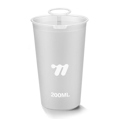 WEST BIKING YP0713023 200ml Collapsible Water Cup for Marathon Trail Running Portable Soft TPU Water Bottle (BPA Free, No FDA)