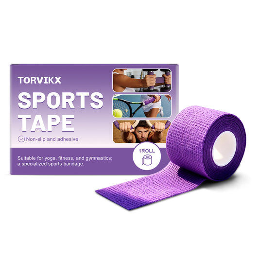 TORVIKX 7.5cm Width Sports Anti-Slip Tape Non-Woven Fabric Grip Enhancer for Yoga Mat Racket Gym Bar, Length: 4m