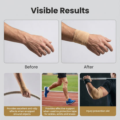 TORVIKX 7.5cm Width Anti Slip Non-Woven Fabric Sports Tape for Aerial Ring Gymnastics, Length: 4m
