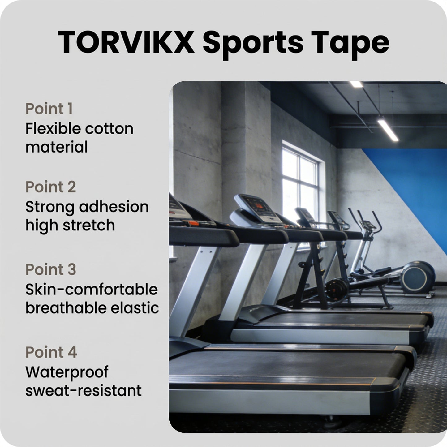 TORVIKX 7.5cm Width Anti Slip Non-Woven Fabric Sports Tape for Aerial Ring Gymnastics, Length: 4m