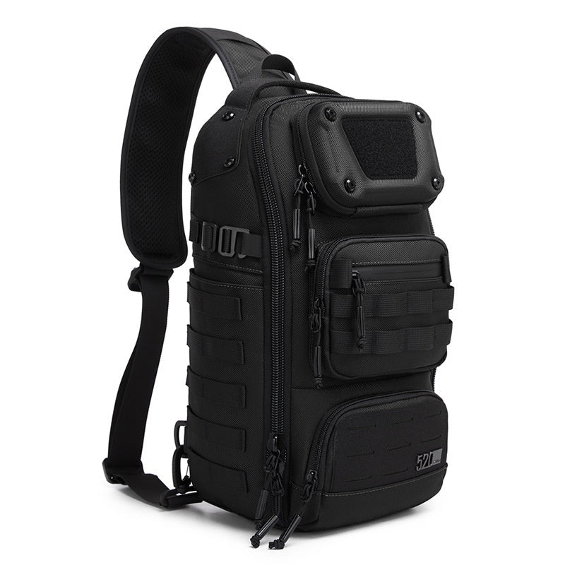 OZUKO 9912 Outdoor Men Chest Bag Waterproof Oxford Cloth 12L Tactical Crossbody Bag
