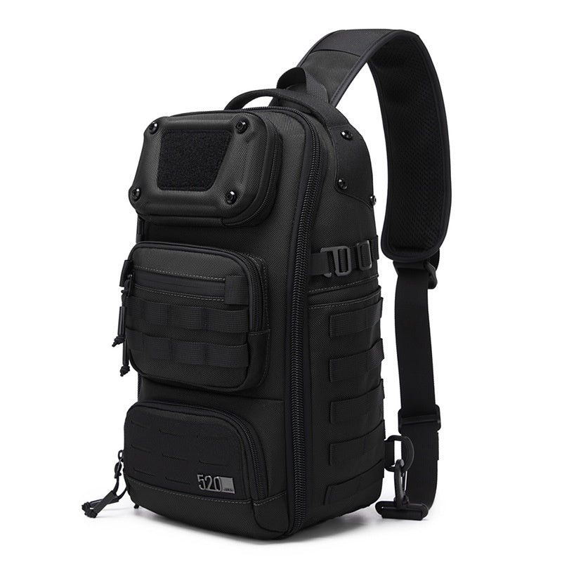 OZUKO 9912 Outdoor Men Chest Bag Waterproof Oxford Cloth 12L Tactical Crossbody Bag