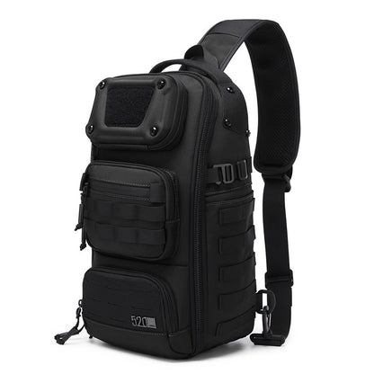 OZUKO 9912 Outdoor Men Chest Bag Waterproof Oxford Cloth 12L Tactical Crossbody Bag