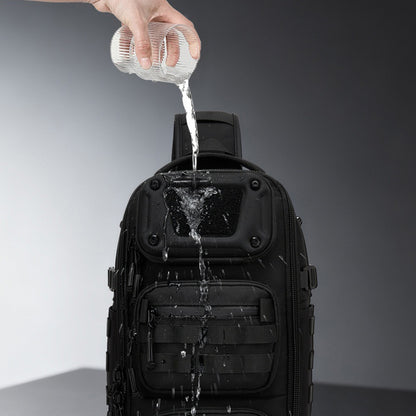 OZUKO 9912 Outdoor Men Chest Bag Waterproof Oxford Cloth 12L Tactical Crossbody Bag