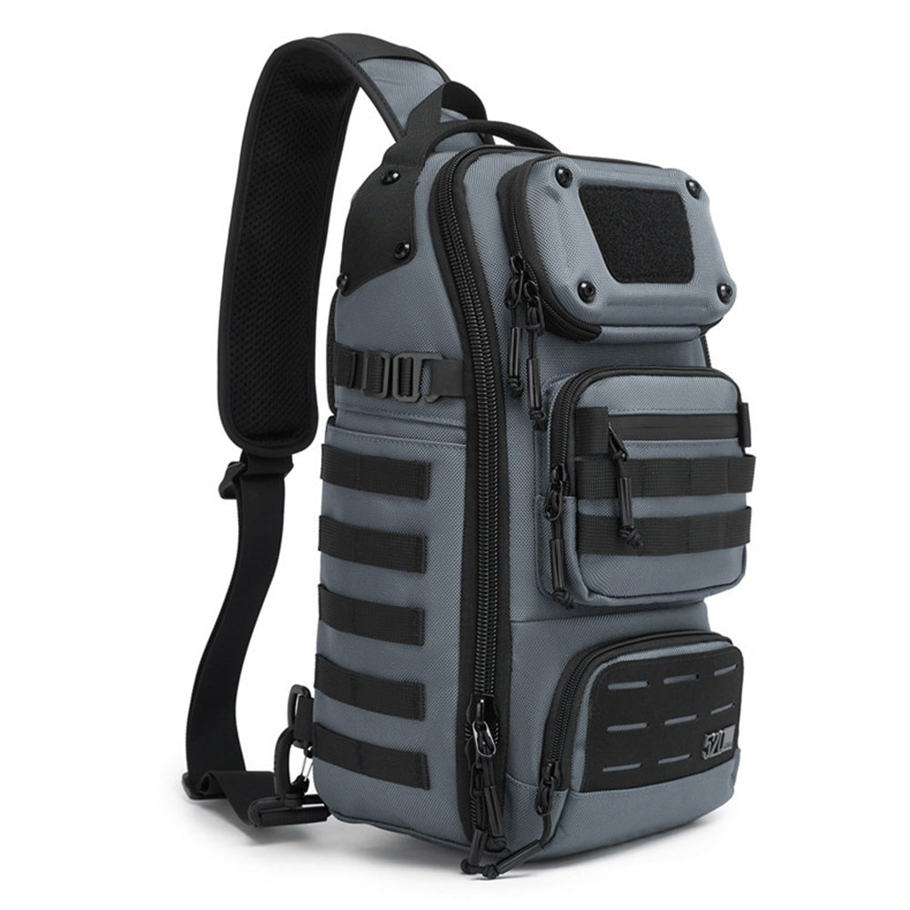 OZUKO 9912 Outdoor Men Chest Bag Waterproof Oxford Cloth 12L Tactical Crossbody Bag
