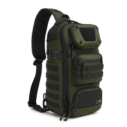 OZUKO 9912 Outdoor Men Chest Bag Waterproof Oxford Cloth 12L Tactical Crossbody Bag