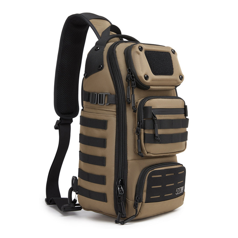 OZUKO 9912 Outdoor Men Chest Bag Waterproof Oxford Cloth 12L Tactical Crossbody Bag
