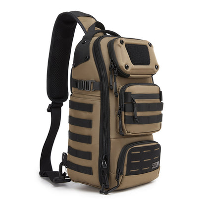 OZUKO 9912 Outdoor Men Chest Bag Waterproof Oxford Cloth 12L Tactical Crossbody Bag