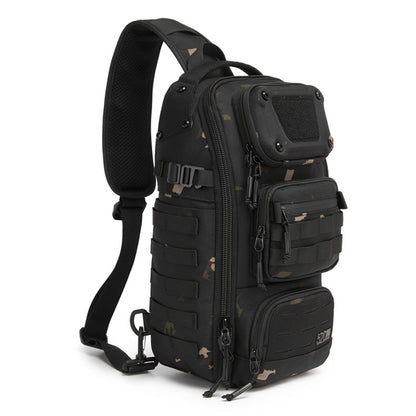 OZUKO 9912 Outdoor Men Chest Bag Waterproof Oxford Cloth 12L Tactical Crossbody Bag