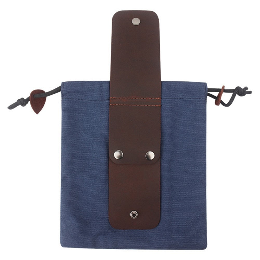 Garden Picking Fruit Bag Canvas Drawstring Foraging Bag Belt Bag Harvesting Bag