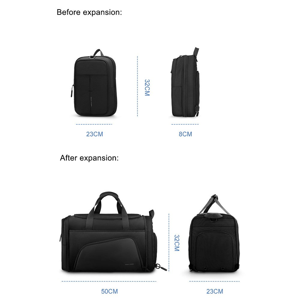 MARK RYDEN MR1556 Expandable Large Capacity Handbag Luggage Duffel Bag Oxford Cloth Sports Fitness Travel Tote Bag