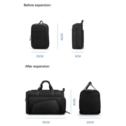MARK RYDEN MR1556 Expandable Large Capacity Handbag Luggage Duffel Bag Oxford Cloth Sports Fitness Travel Tote Bag