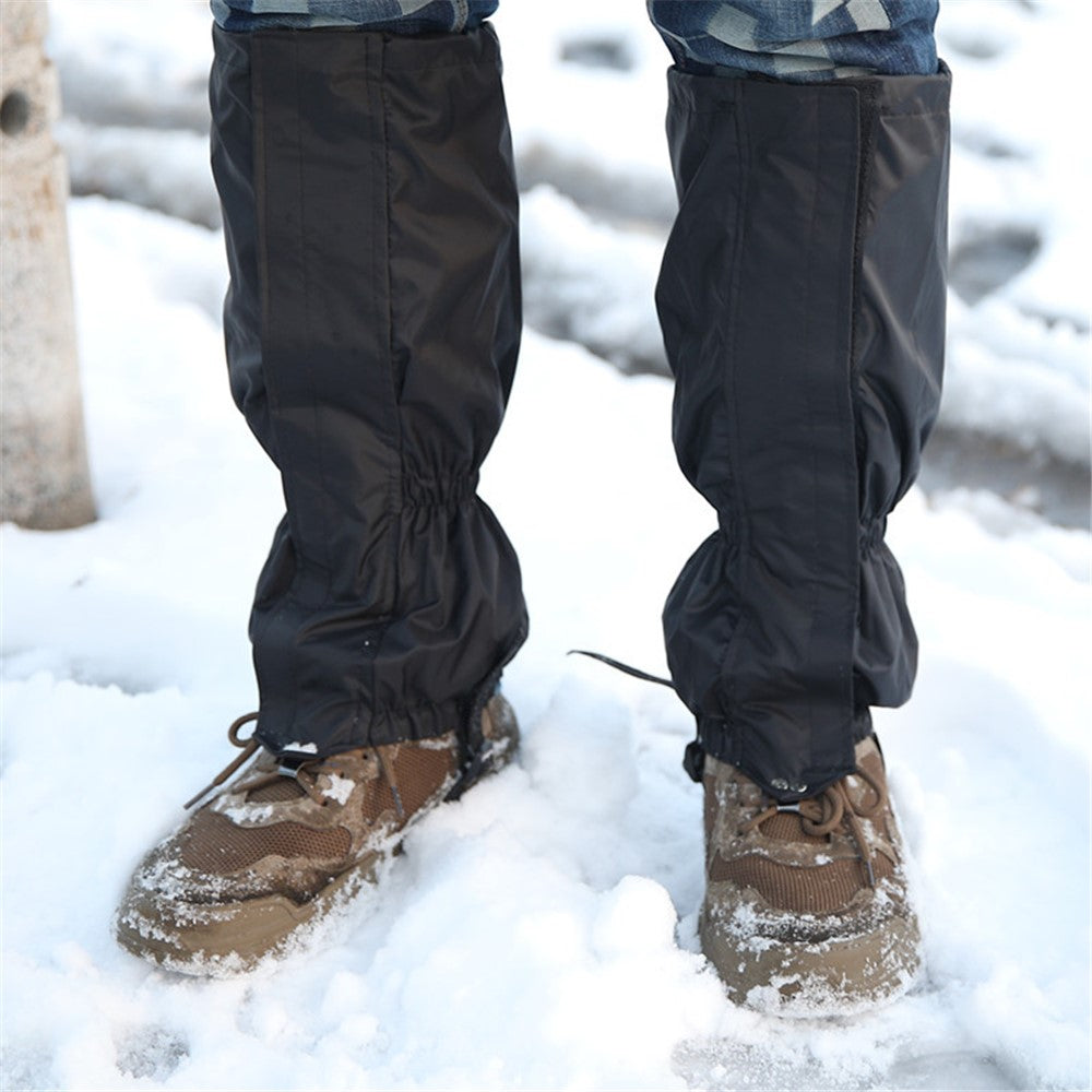 1 Pair Waterproof Outdoor Hiking Camping Gaiters Boots Shoe Covers Anti-insect Leg Cover