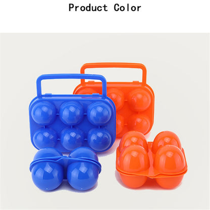 Outdoor Camping Picnic Eggs Case 6 Grids Egg Storage Box Portable Egg Holder Container Kitchen Organizer (BPA Free, No FDA Certificate)
