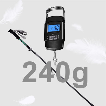 REBORNSUN RBZDGR1017 Carbon Fiber Mountain Trekking Poles Anti-shock Lightweight Foldable Walking Hiking Sticks