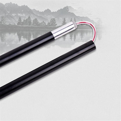 REBORNSUN RBZD0304 Folding Aluminum Alloy Trekking Pole 5-Section Ultra-Light Hiking Stick Adjustable Outdoor Ultra-Short Hiking Pole with External Safe Lock