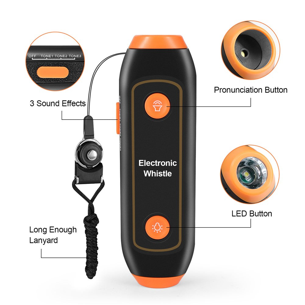 Safety Whistle Lantern Referees Electronic Whistle SOS Light Flashlight Emergency Camping Lamp Instructors Whistle
