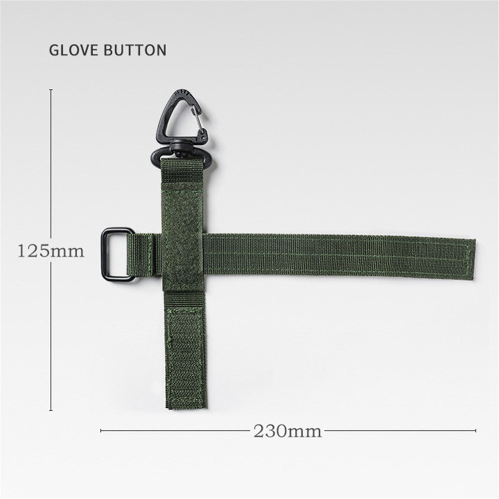 Multifunctional Gloves Storage Buckle Outdoor Tactical Climbing Rope Storage Hook Key Holder Adjustable Rope Hanging Buckles