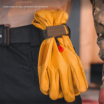 Multifunctional Gloves Storage Buckle Outdoor Tactical Climbing Rope Storage Hook Key Holder Adjustable Rope Hanging Buckles