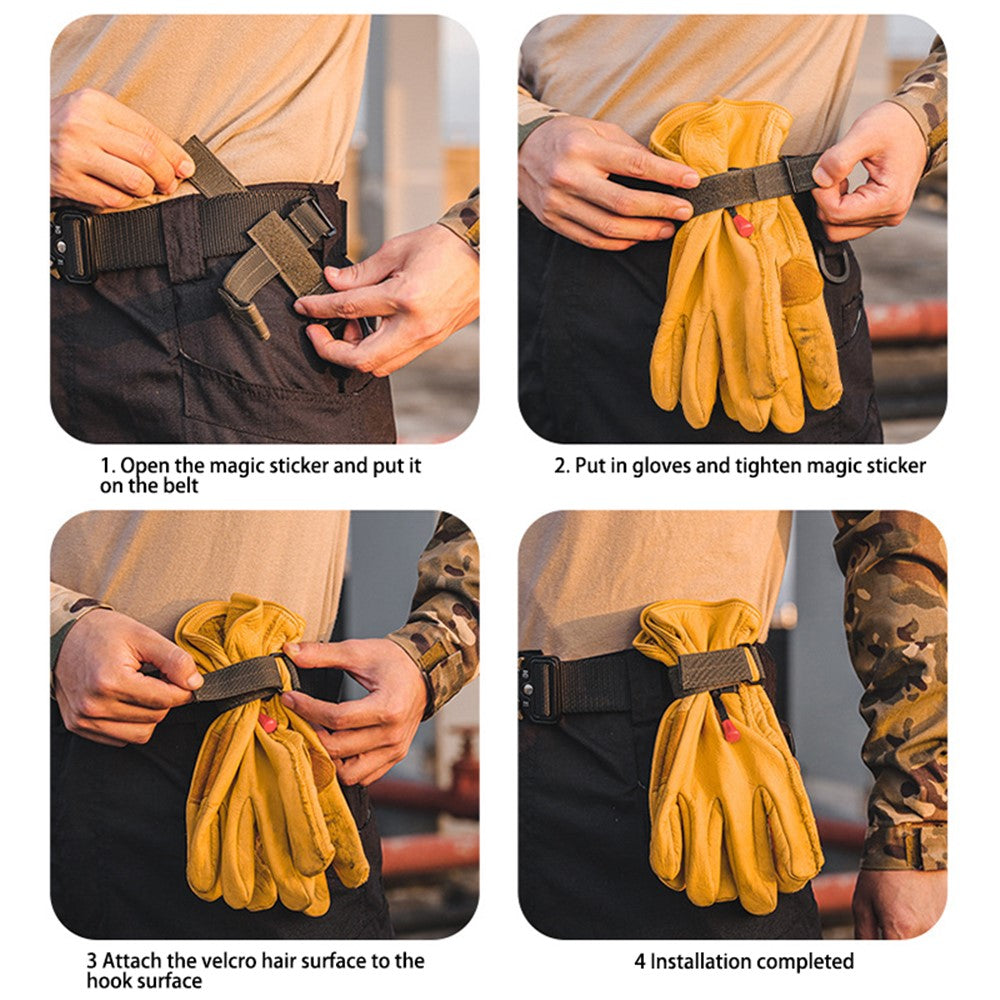 Multifunctional Gloves Storage Buckle Outdoor Tactical Climbing Rope Storage Hook Key Holder Adjustable Rope Hanging Buckles