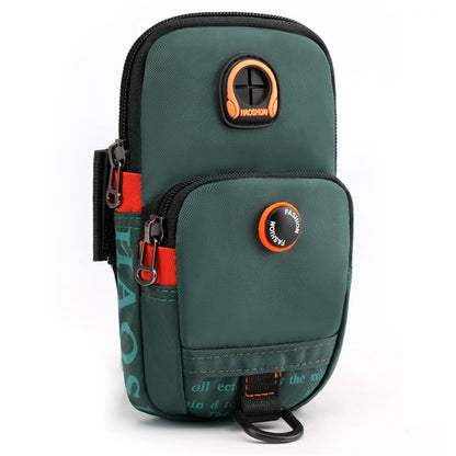 HAOSHUAI 5137 Nylon Phone Carrying Bag Outdoors Sports Armband Pouch Arm Bag for Cell Phone, Coin, Cash