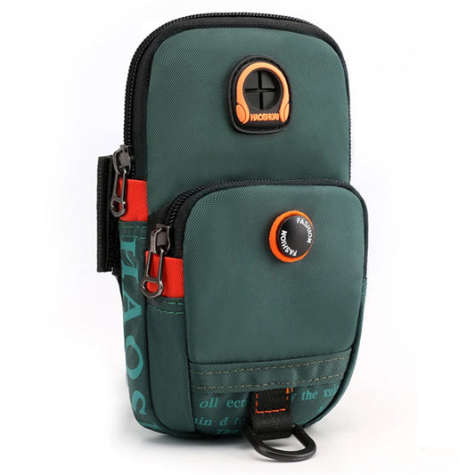 HAOSHUAI 5137 Nylon Phone Carrying Bag Outdoors Sports Armband Pouch Arm Bag for Cell Phone, Coin, Cash