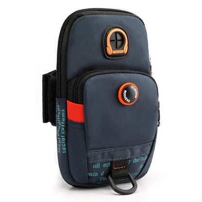 HAOSHUAI 5137 Nylon Phone Carrying Bag Outdoors Sports Armband Pouch Arm Bag for Cell Phone, Coin, Cash
