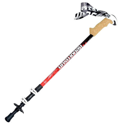 REBORNSUN 62-135CM Outdoor Walking Stick Backpacking Camping 3-Section Carbon Fiber Trekking Pole