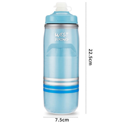 WEST BIKING YP0721046 Sport Insulated Water Bottle Cycling Squeeze PP5 Water Container 620ml (BPA Free, No FDA Certificate)