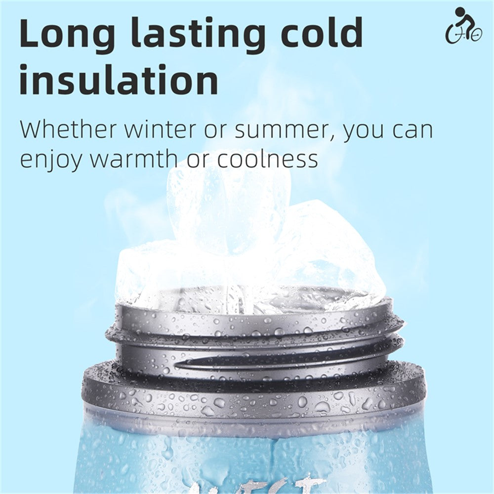 WEST BIKING YP0721046 Sport Insulated Water Bottle Cycling Squeeze PP5 Water Container 620ml (BPA Free, No FDA Certificate)