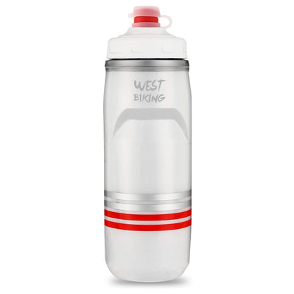 WEST BIKING YP0721046 Sport Insulated Water Bottle Cycling Squeeze PP5 Water Container 620ml (BPA Free, No FDA Certificate)