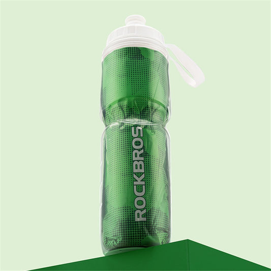 ROCKBROS BT65-1 670ml PP5+Silicone Insulation Water Bottle Cycling Squeeze Type Water Cup (BPA Free, No FDA Certification)