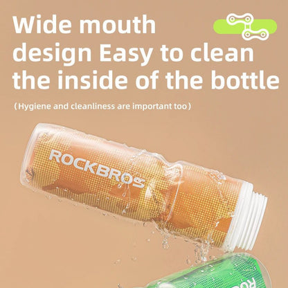 ROCKBROS BT65-1 670ml PP5+Silicone Insulation Water Bottle Cycling Squeeze Type Water Cup (BPA Free, No FDA Certification)