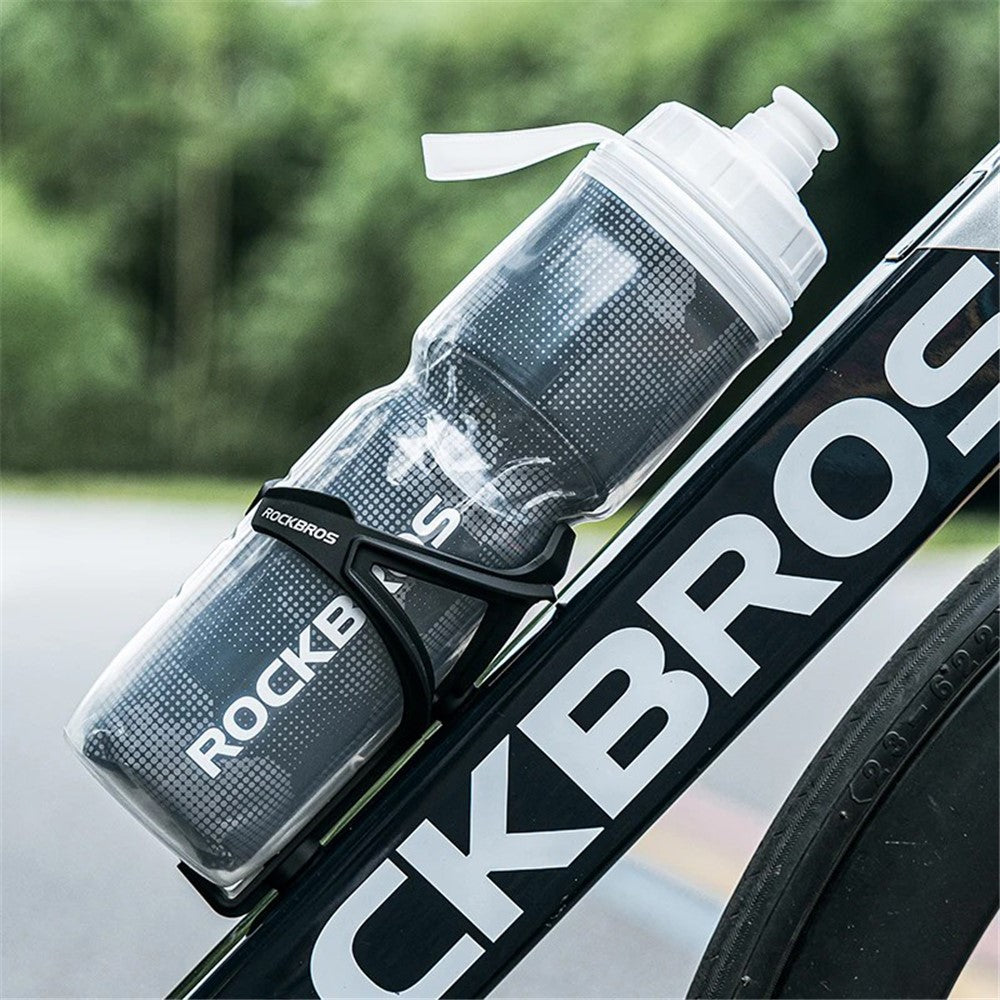 ROCKBROS BT65-1 670ml PP5+Silicone Insulation Water Bottle Cycling Squeeze Type Water Cup (BPA Free, No FDA Certification)