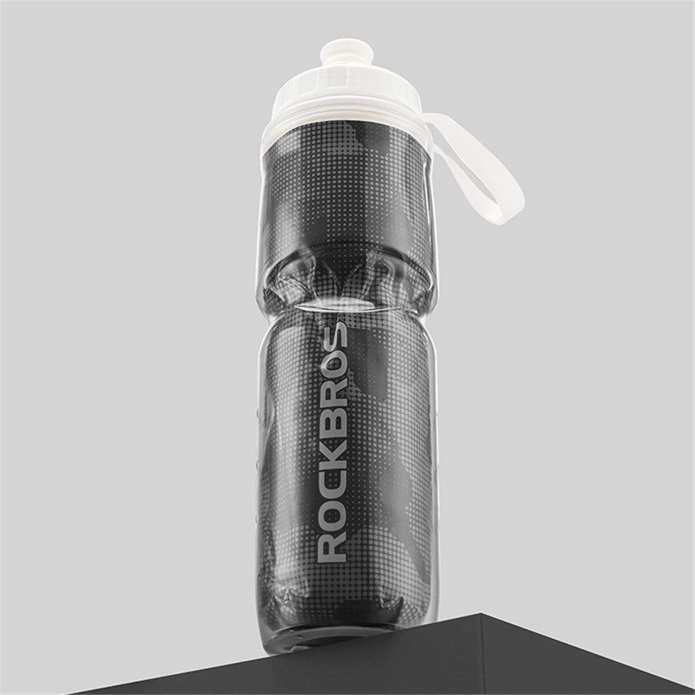 ROCKBROS BT65-1 670ml PP5+Silicone Insulation Water Bottle Cycling Squeeze Type Water Cup (BPA Free, No FDA Certification)